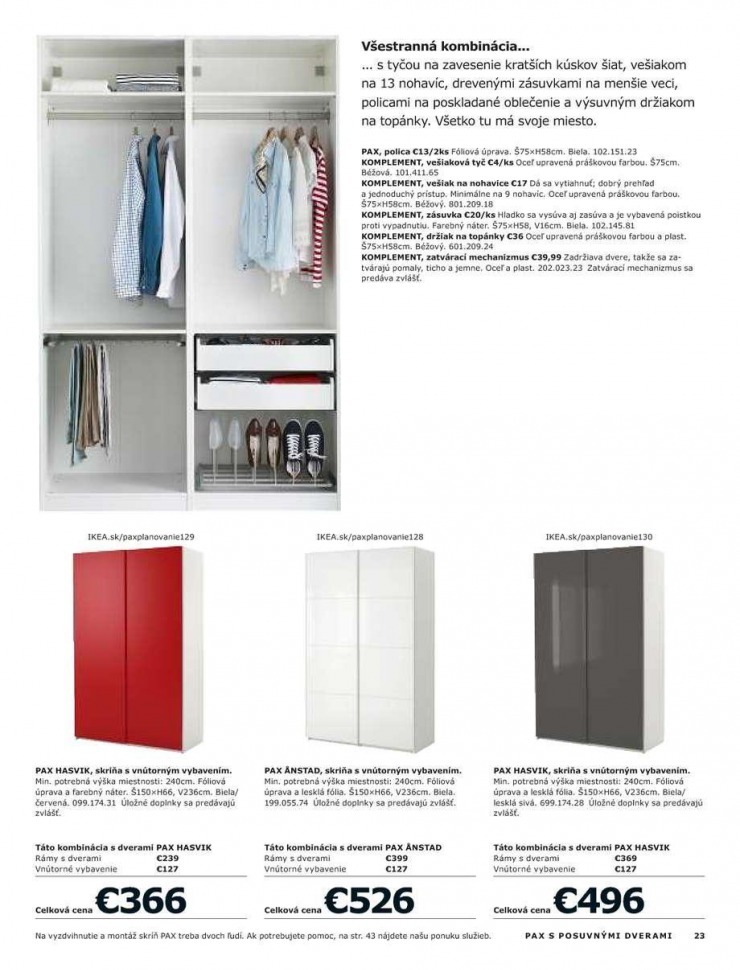 let�k Ikea katalog - Skrine strana 23