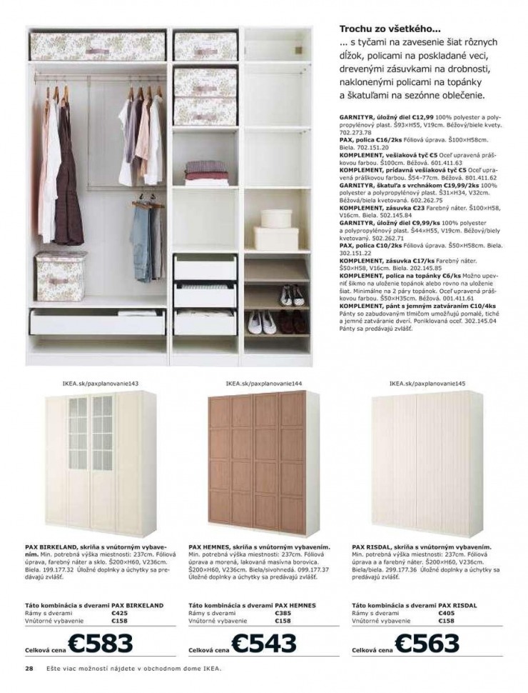let�k Ikea katalog - Skrine strana 28