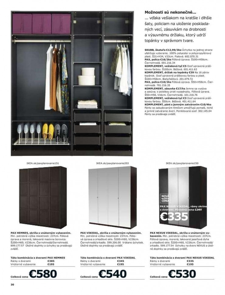 let�k Ikea katalog - Skrine strana 30
