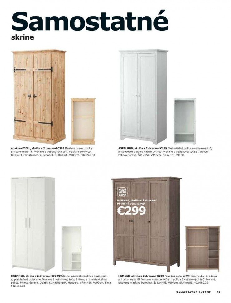 let�k Ikea katalog - Skrine strana 33