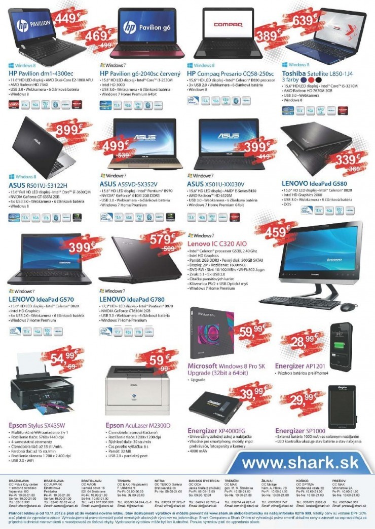 let�k SHARK Computers ak�n� ponuka strana 2
