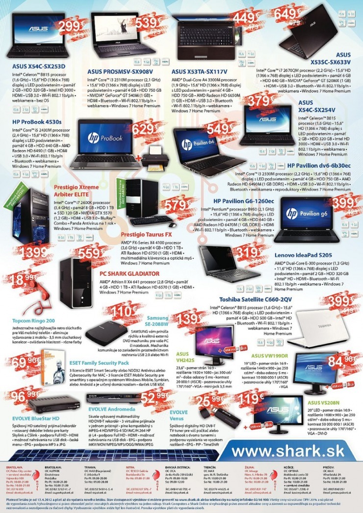 let�k SHARK Computers ak�n� let�k strana 2