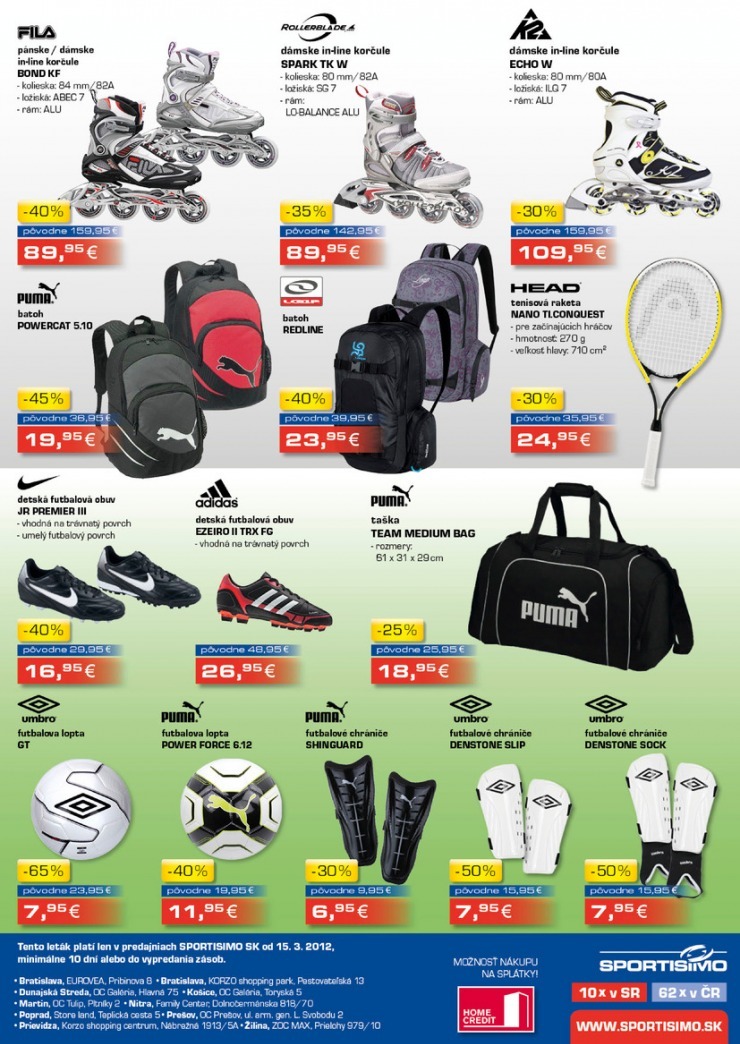 let�k Sportisimo let�k - Predsez�nne z�avy strana 4