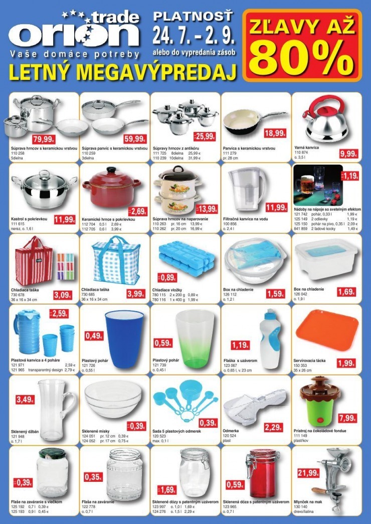 let�k �peci�lna ponuka Oriontrade  strana 1