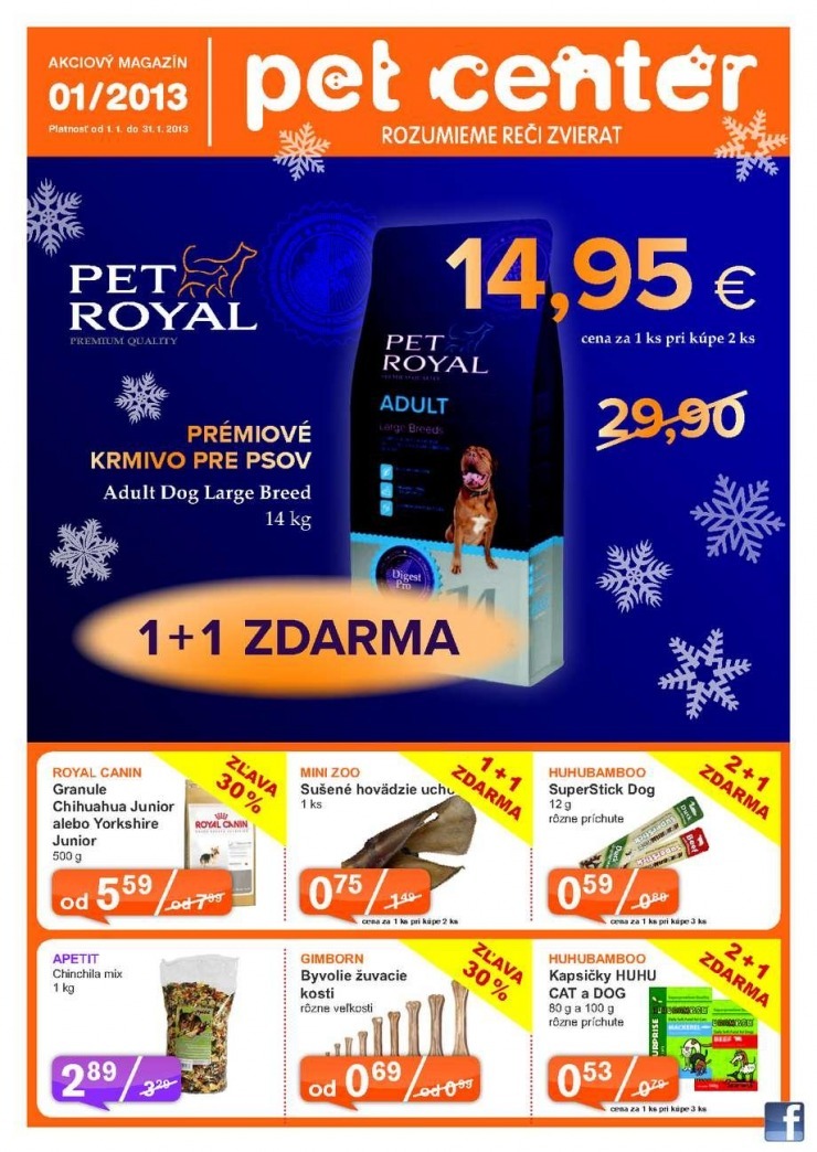 let�k ak�n� ponuka Pet Center  strana 1