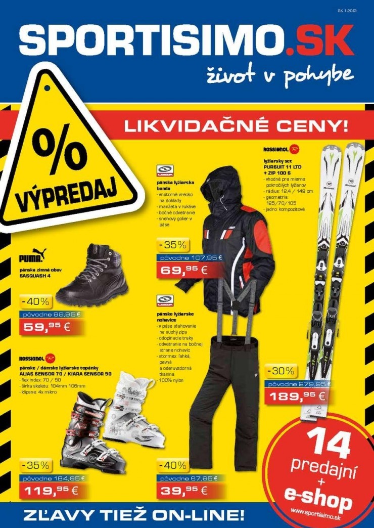 let�k Sportisimo likvida�n� ceny strana 1