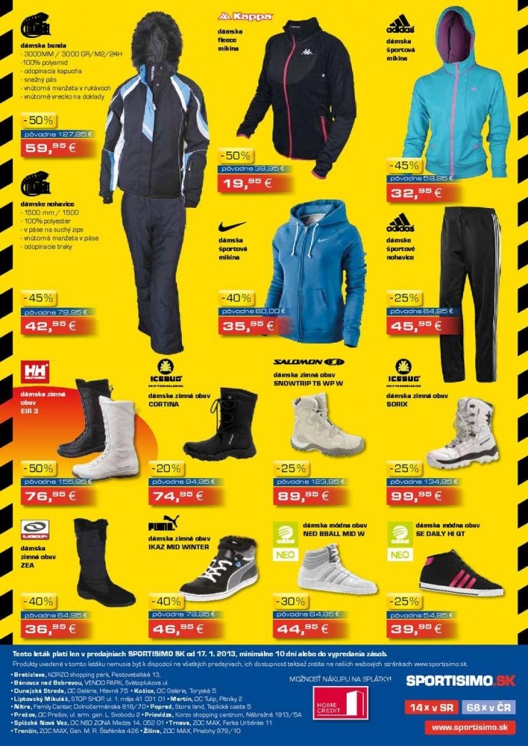 let�k Sportisimo likvida�n� ceny strana 8