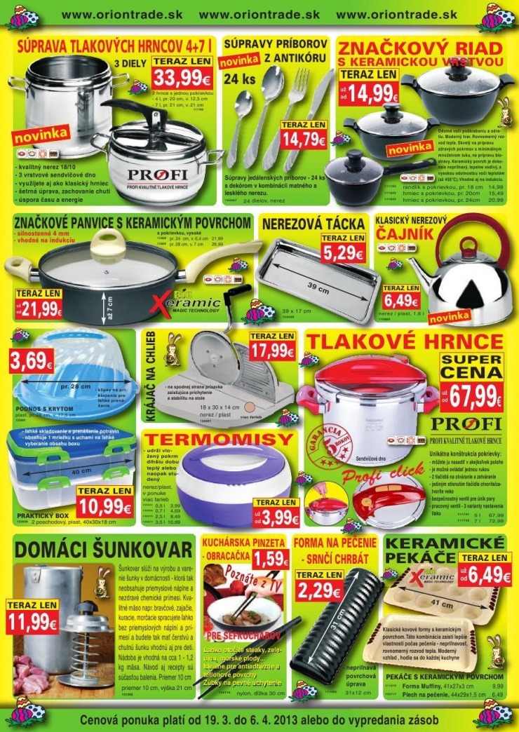 let�k Oriontrade - Ve�kono�n� pe�enie strana 3