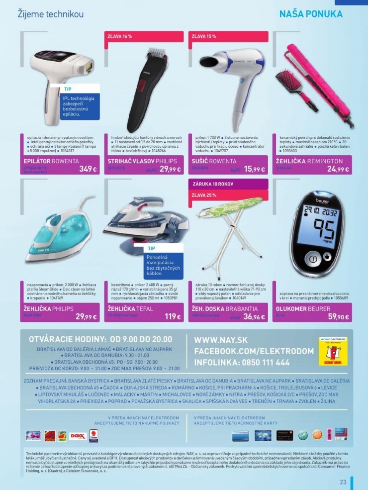 let�k NAY Elektrodom mimoriadn� ponuka strana 23