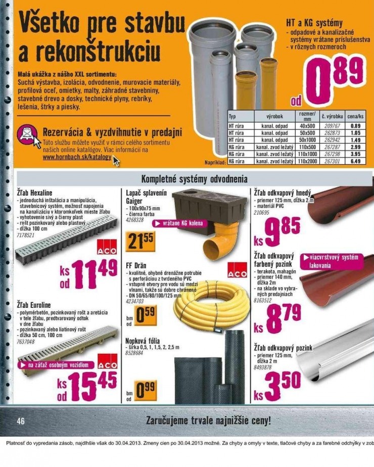 let�k aktu�lny katal�g HORNBACH strana 46