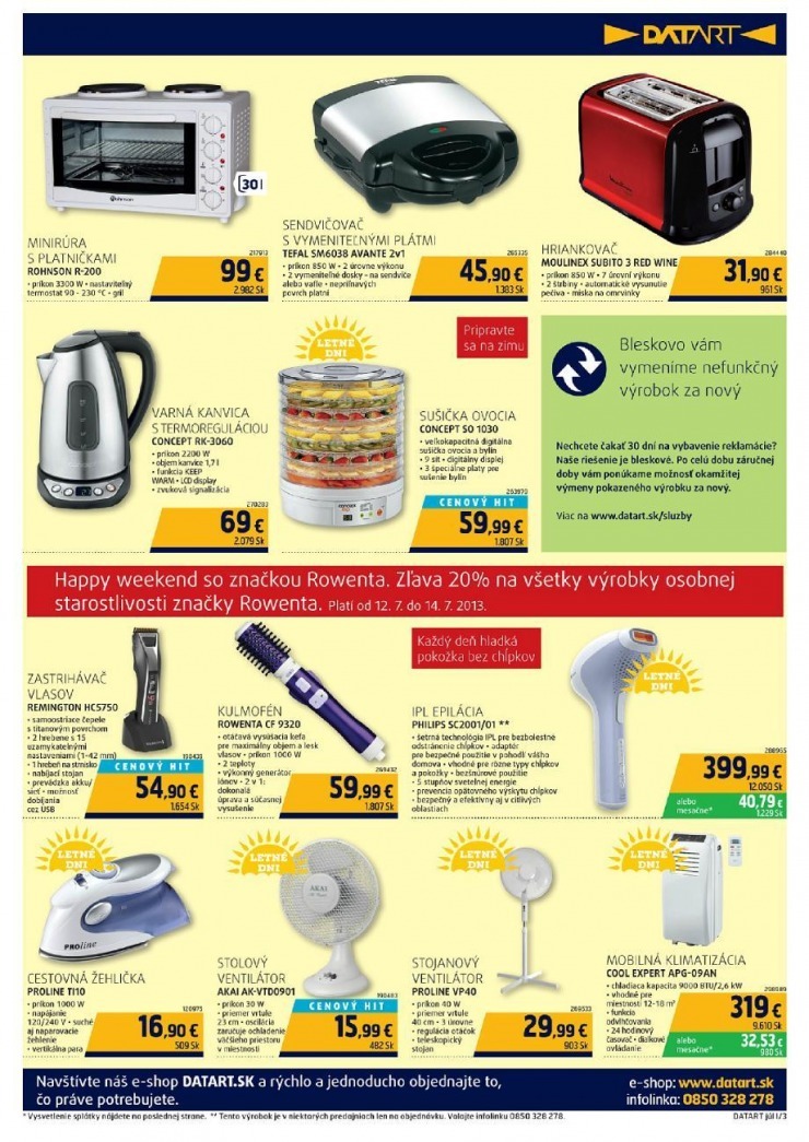 let�k Datart letn� ceny strana 3