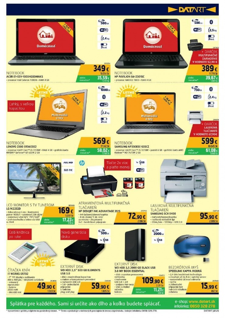let�k Datart letn� ceny strana 6