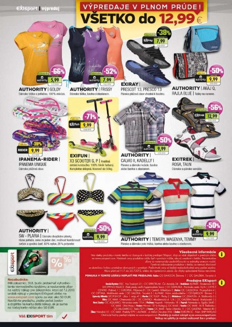 let�k EXIsport - v�predaj v plnom pr�de strana 2