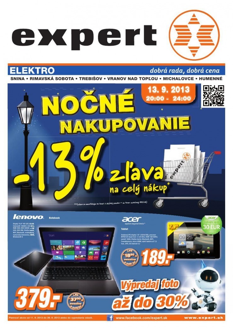 let�k Expert Elektro - no�n� nakupovanie strana 1