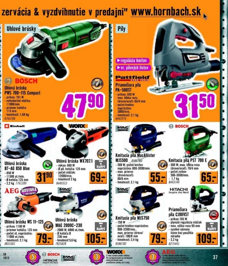 let�k ak�n� katal�g HORNBACH strana 37