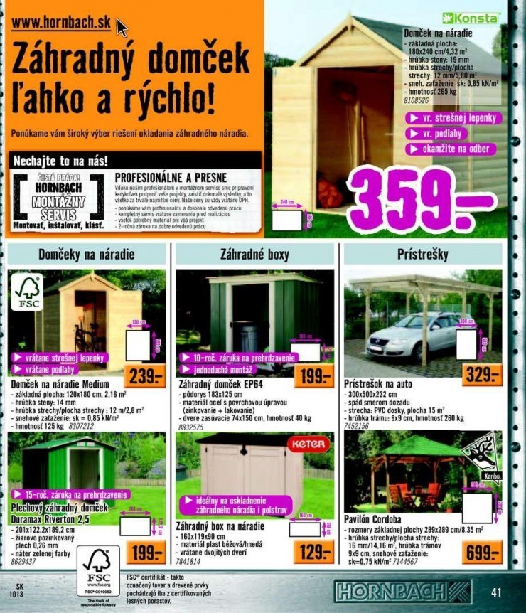 let�k ak�n� katal�g HORNBACH strana 41