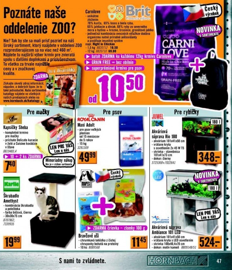 let�k ak�n� katal�g HORNBACH strana 47
