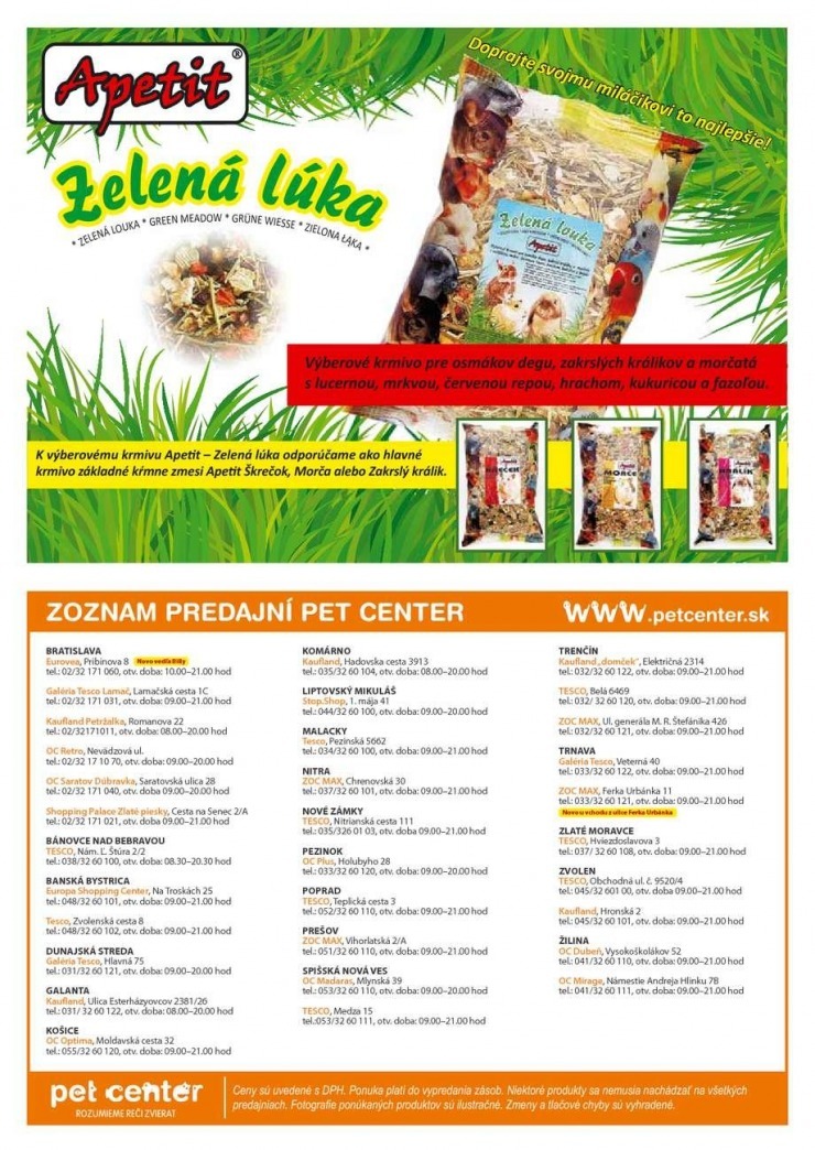 let�k mimoriadn� let�k Pet Center strana 12