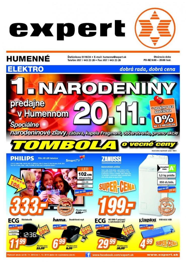 let�k Expert Elektro - narodeniny Humenn� strana 1