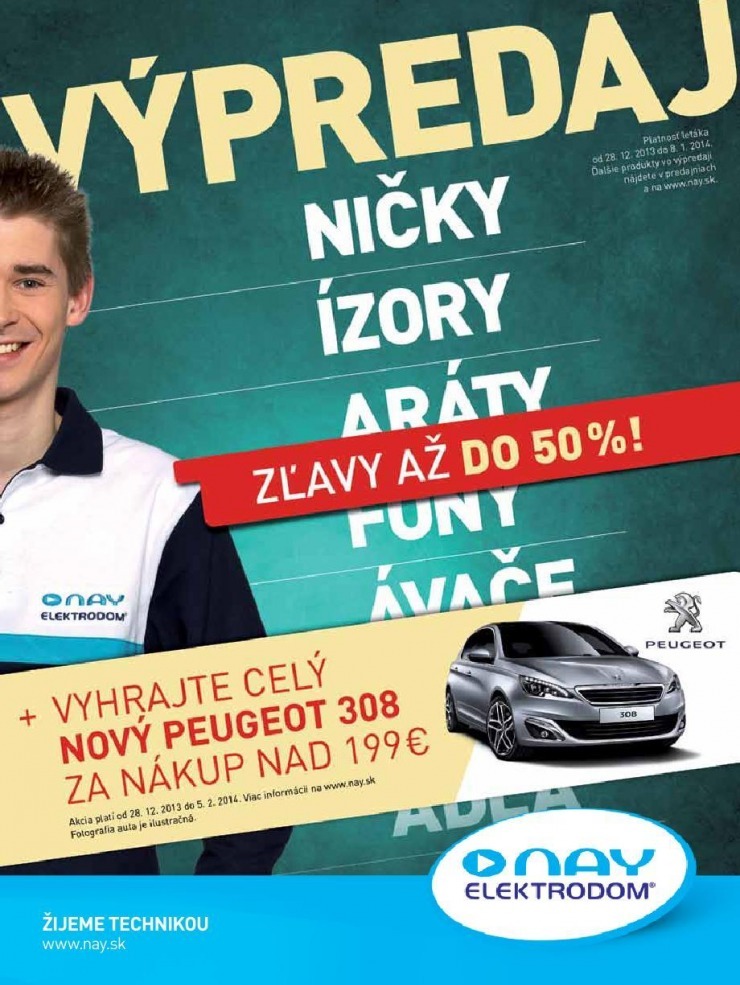 let�k NAY Elektrodom - ak�n� v�predaj strana 1