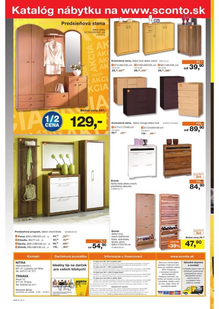 let�k �peci�lny let�k Sconto n�bytok strana 20