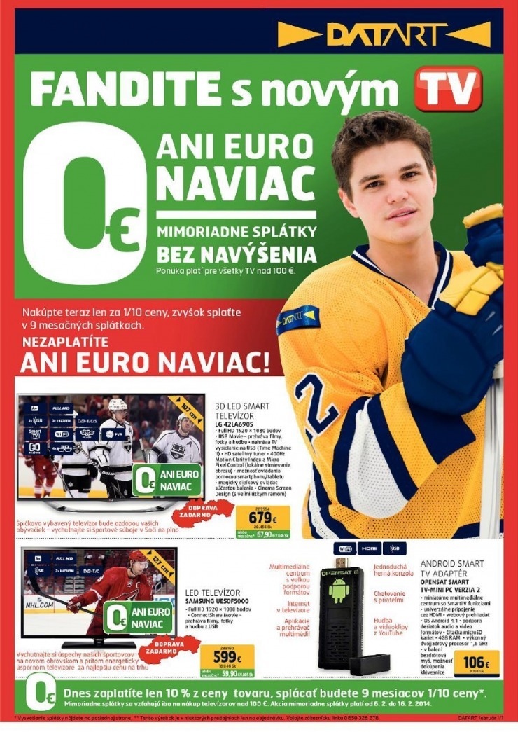 let�k ak�n� Datart ponuka - TV strana 1