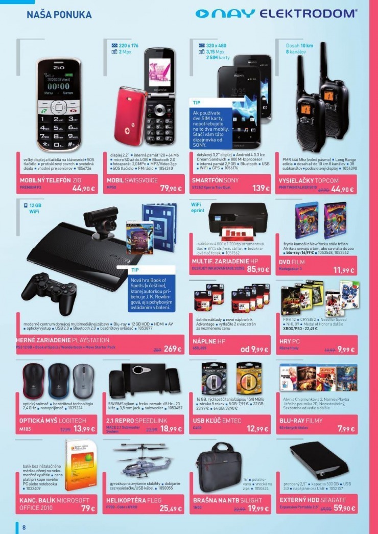 let�k let�k NAY Elektrodom - ak�n� v�predaj strana 8