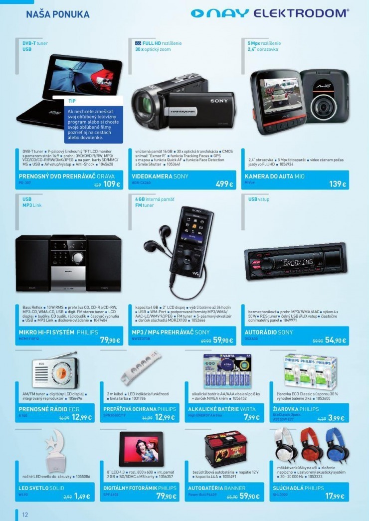 let�k let�k NAY Elektrodom - ak�n� v�predaj strana 12