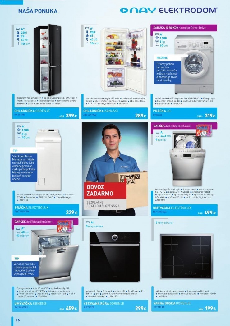 let�k let�k NAY Elektrodom - ak�n� v�predaj strana 16