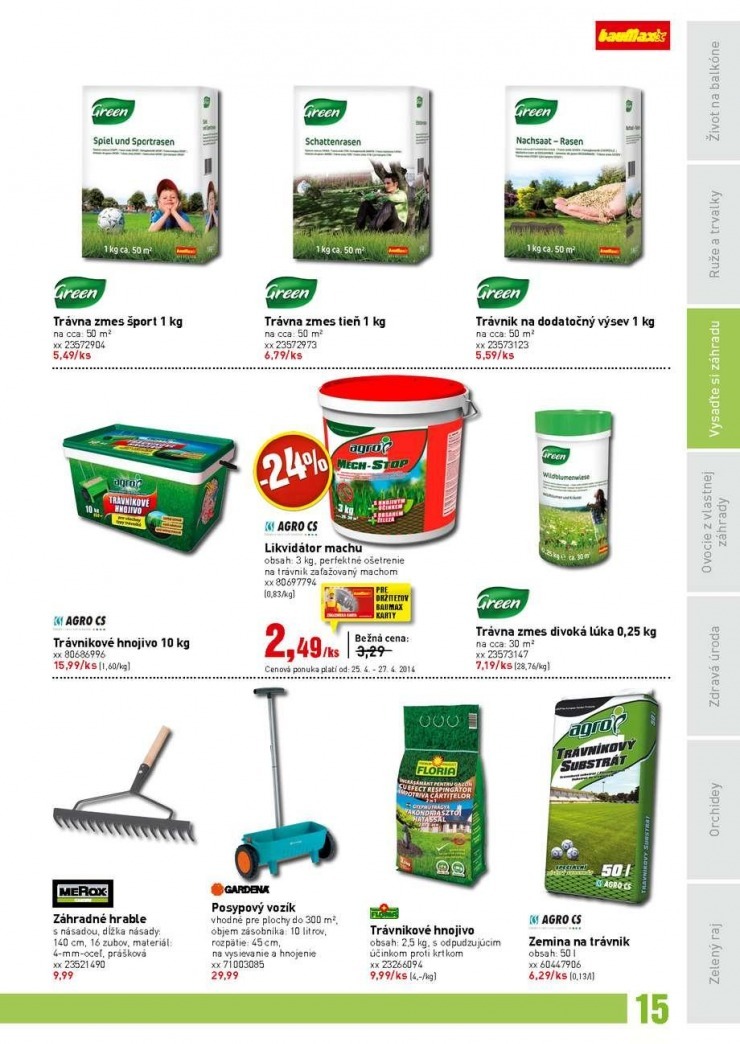 let�k bauMax - z�hradn� katal�g jar 2014 strana 15