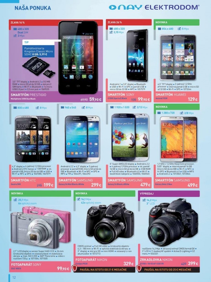 let�k let�k NAY Elektrodom - v�predaj strana 12
