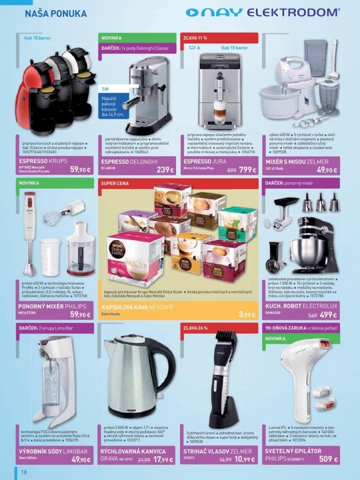 let�k let�k NAY Elektrodom - v�predaj strana 18