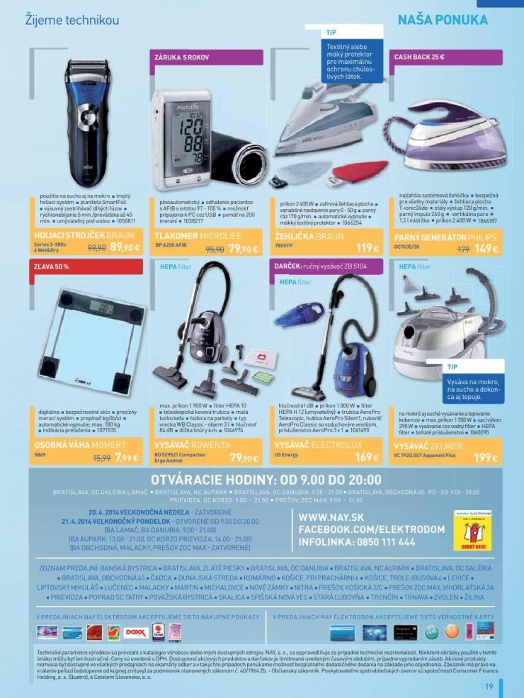 let�k let�k NAY Elektrodom - v�predaj strana 19