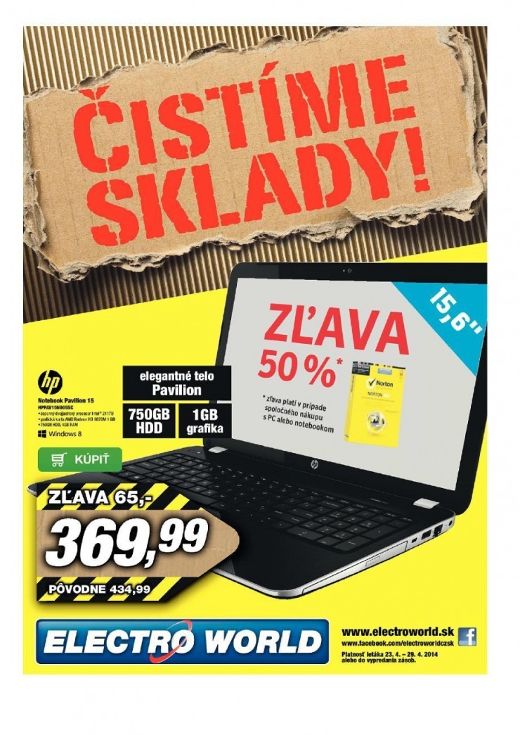 let�k Electro World let�k - �ist�me sklady strana 1