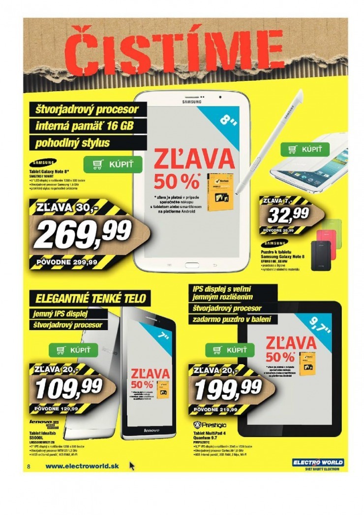 let�k Electro World let�k - �ist�me sklady strana 8