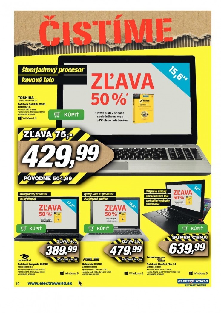 let�k Electro World let�k - �ist�me sklady strana 10