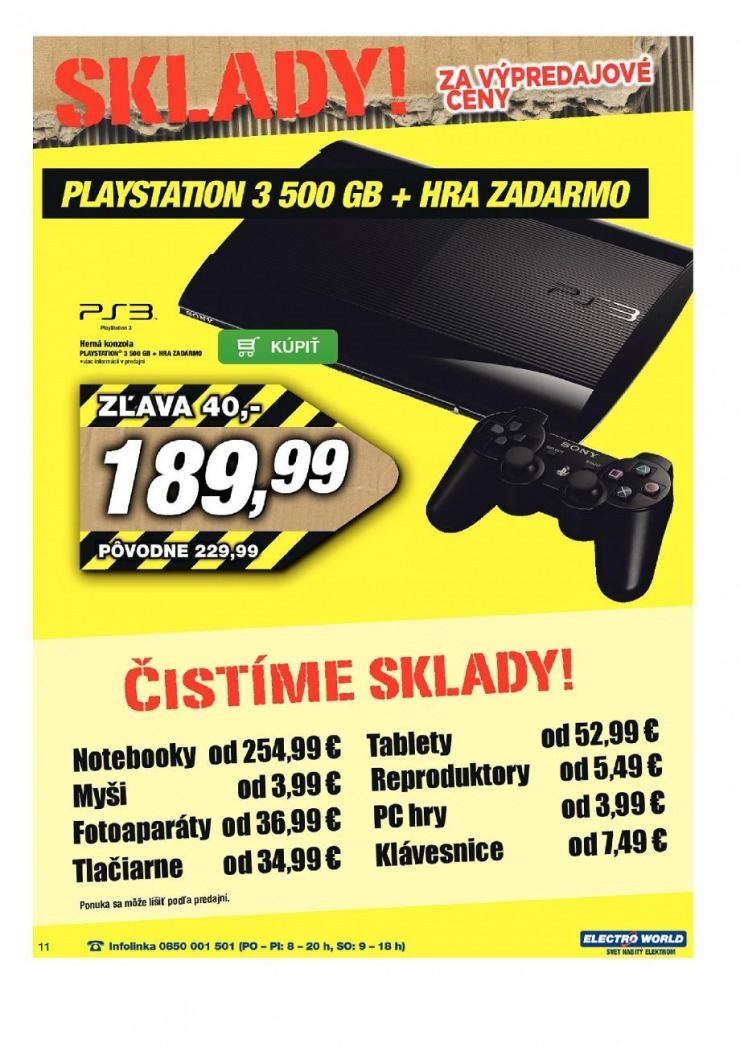 let�k Electro World let�k - �ist�me sklady strana 11