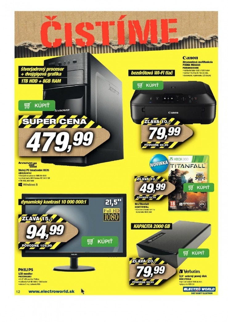 let�k Electro World let�k - �ist�me sklady strana 12