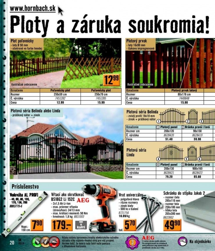 let�k ak�n� let�k HORNBACH strana 20