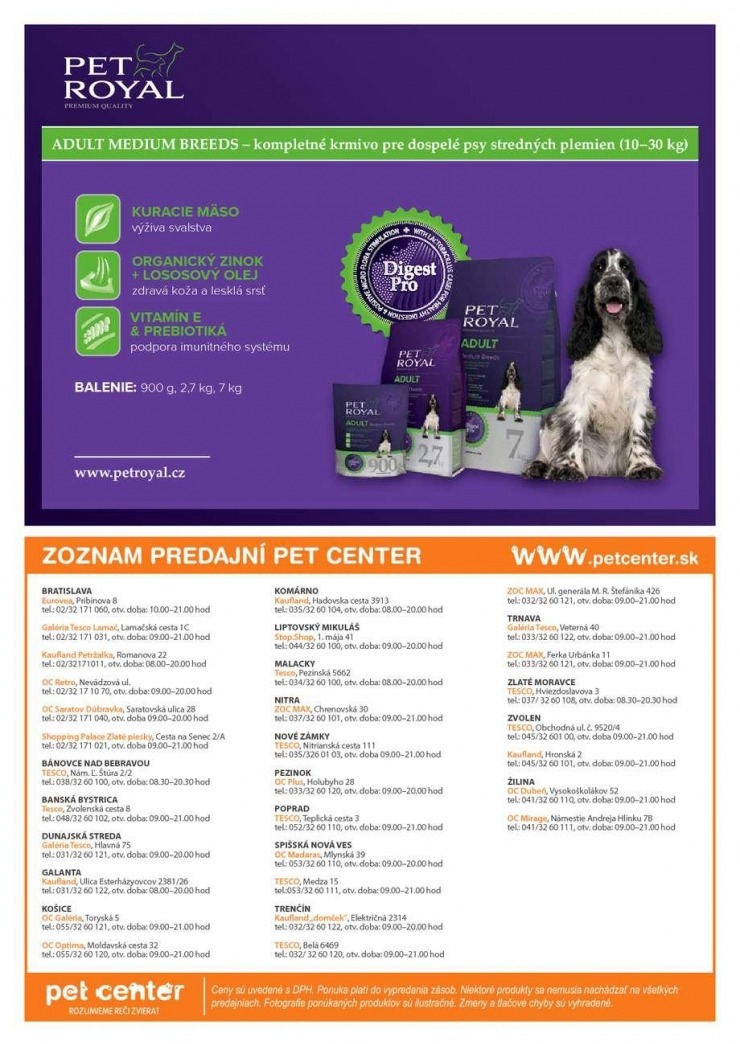 let�k Pet Center �peci�lna ponuka strana 12