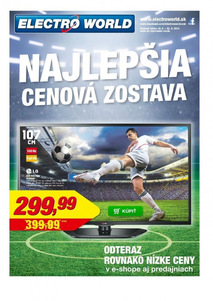 let�k mimoriadn� ponuka Electro World strana 1