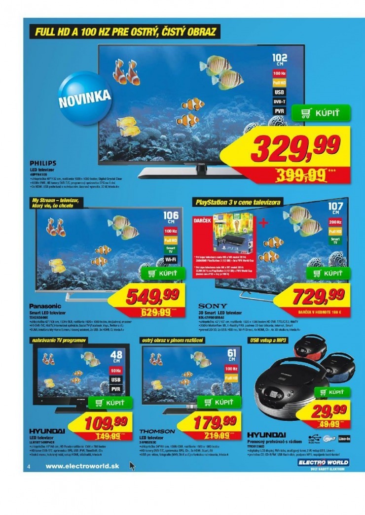 let�k Electro World let�k - more rovnako n�zkych cien strana 4
