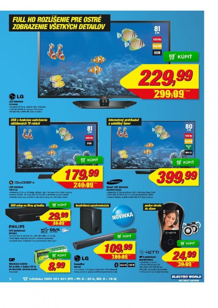 let�k Electro World let�k - more rovnako n�zkych cien strana 5
