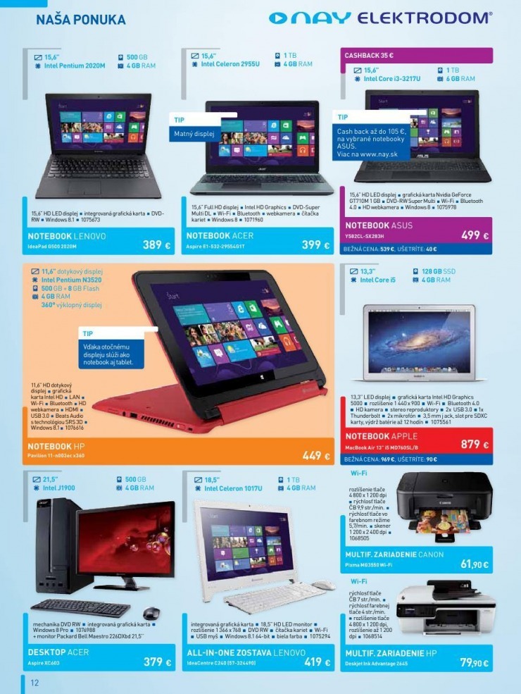 let�k �peci�lny let�k NAY Elektrodom strana 12