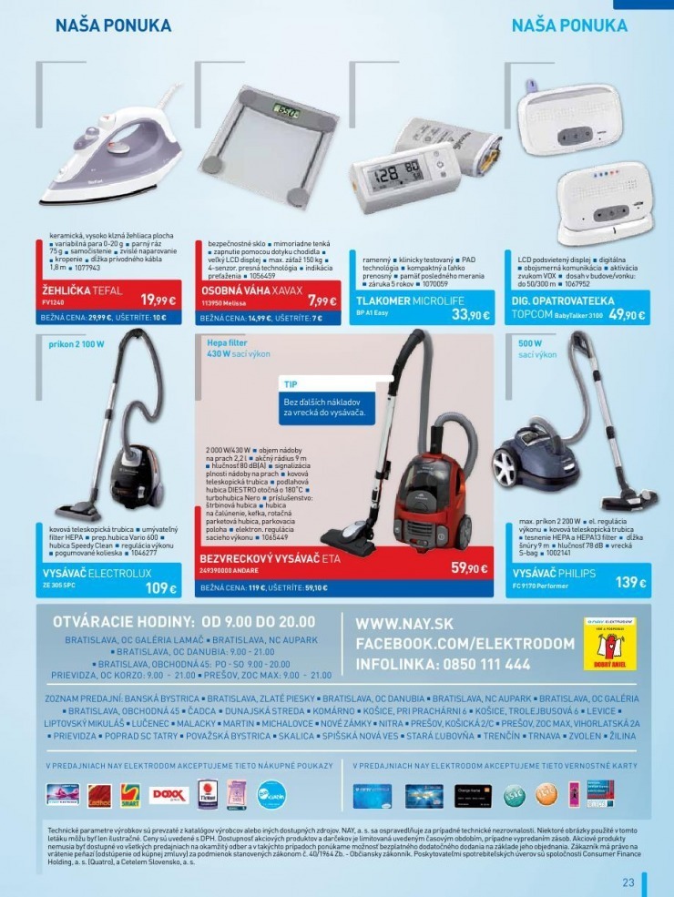 let�k �peci�lny let�k NAY Elektrodom strana 23
