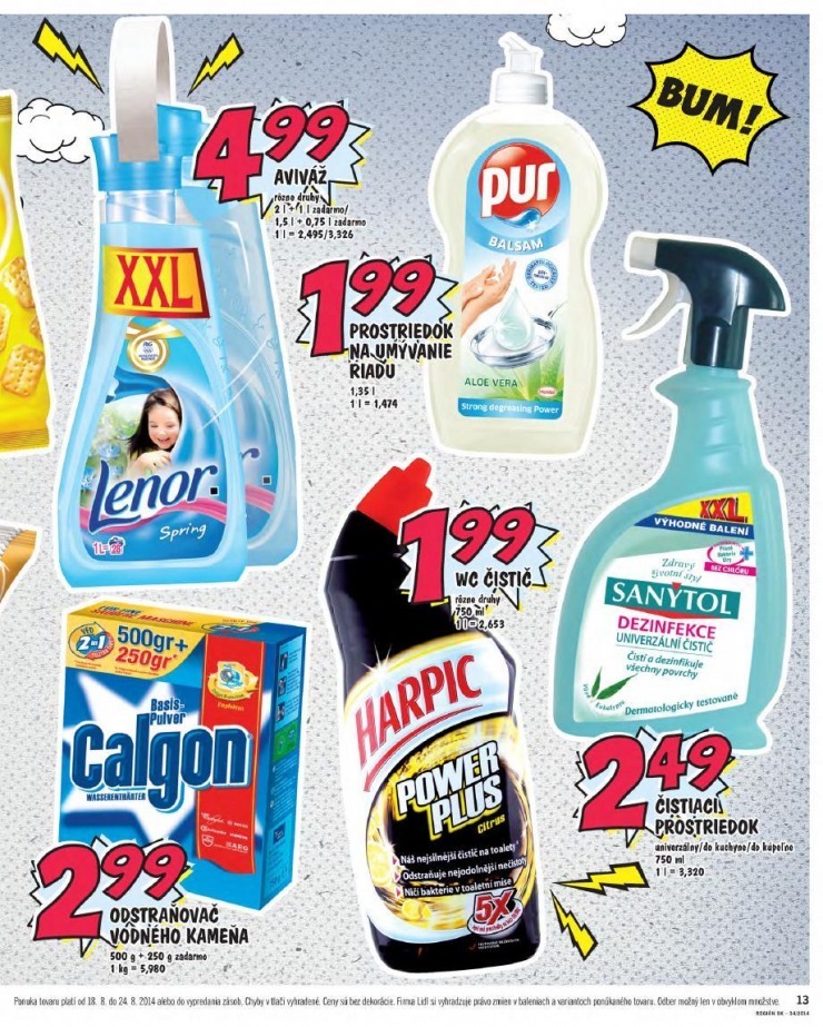 let�k Lidl let�k - bombastick� ceny strana 13