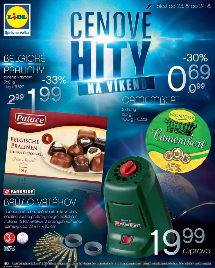 let�k Lidl let�k - bombastick� ceny strana 40