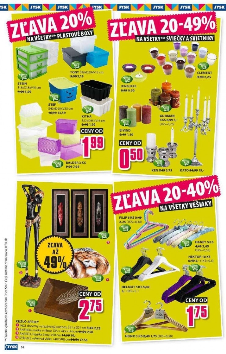 let�k mimoriadn� ponuka Jysk strana 14