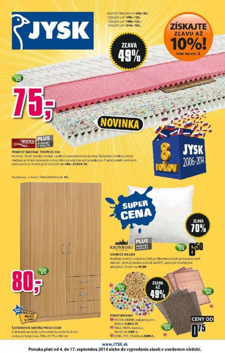 let�k akciov� let�k Jysk strana 1