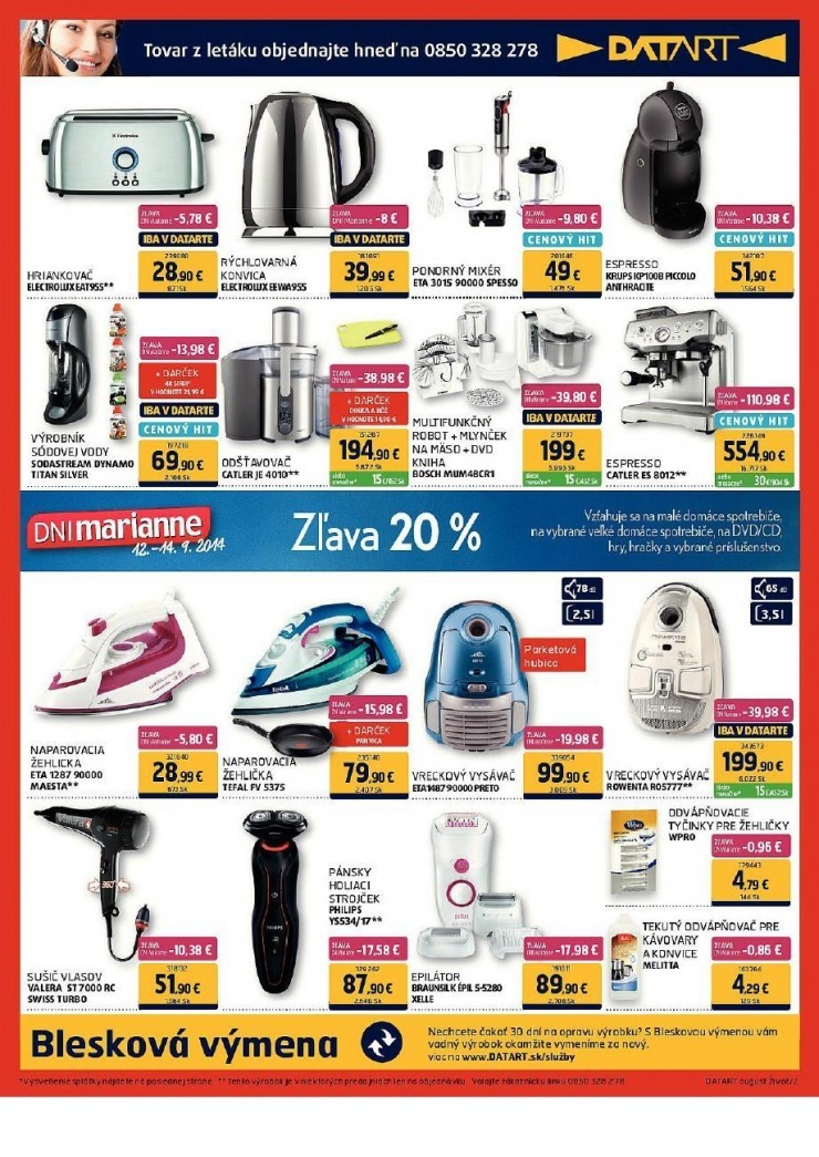 let�k �peci�lny let�k Datart strana 2